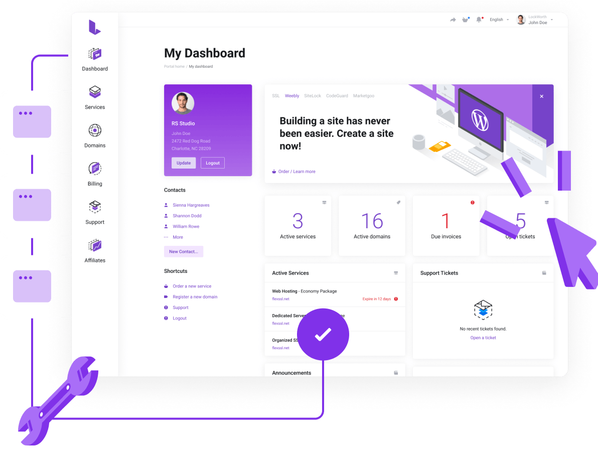 Domain Search - Simple domain management