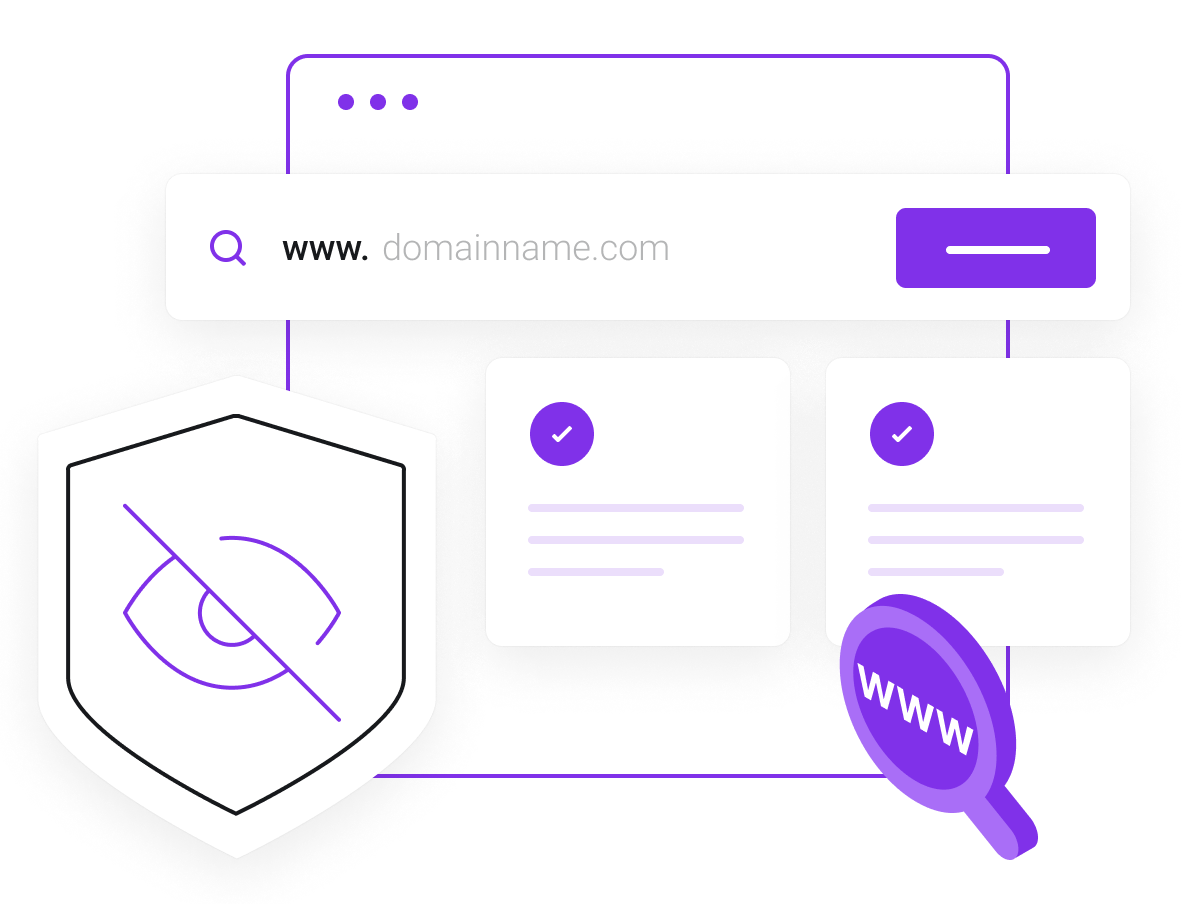 Domain Search - Free private domain registration